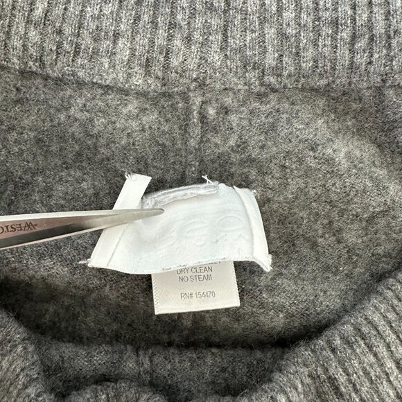 Anthony Urso 100% Cashmere Pull on Pants Size M Gray Loungewear - Picture 5 of 13